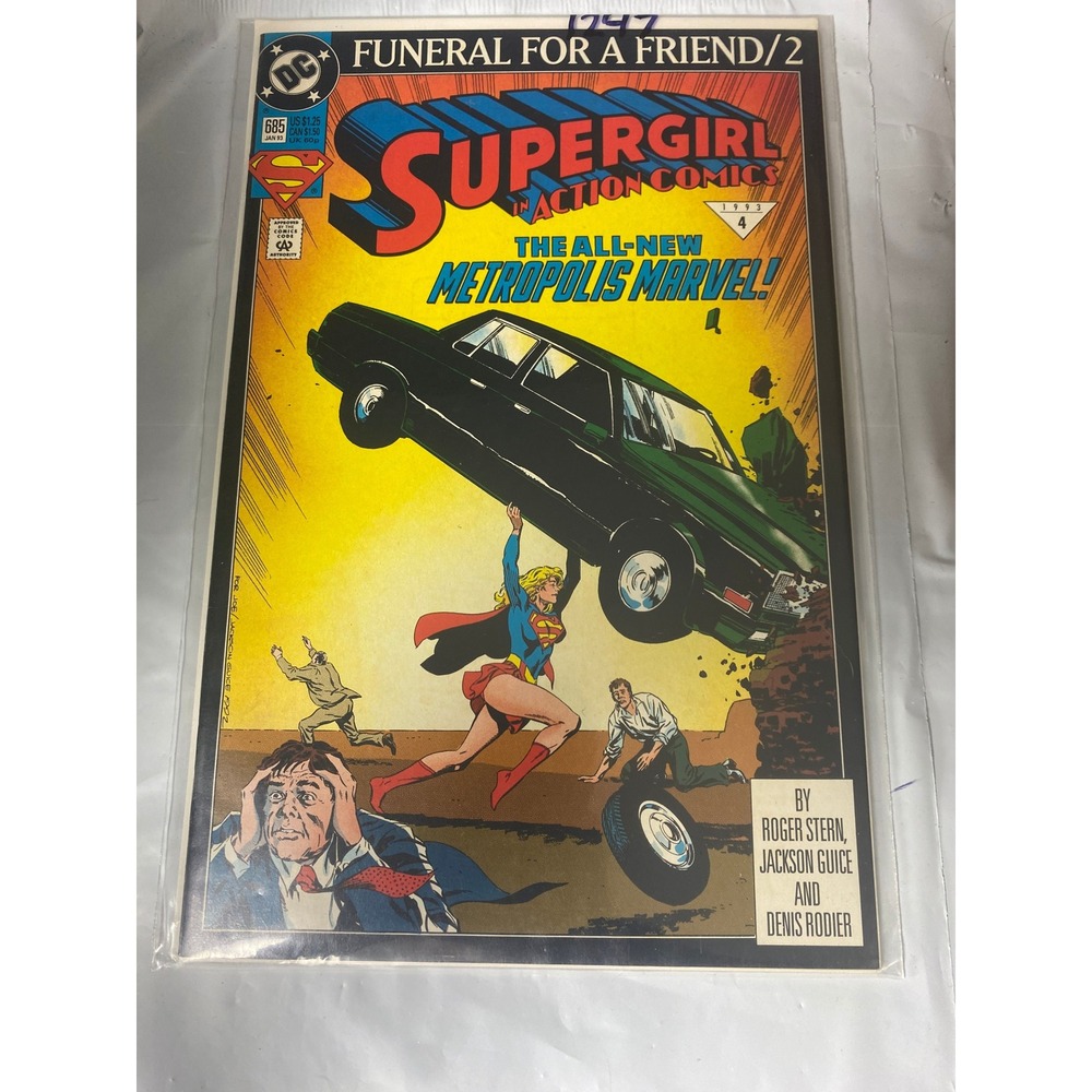 DC Comics Supergirl Action Comics 685 Funeral For A Friend 2 Jan 1993 Modern Age